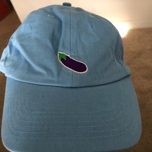 Eggplant hat